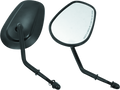 Bikers Choice Tapered Short Stem Mirrors Blk 482009
