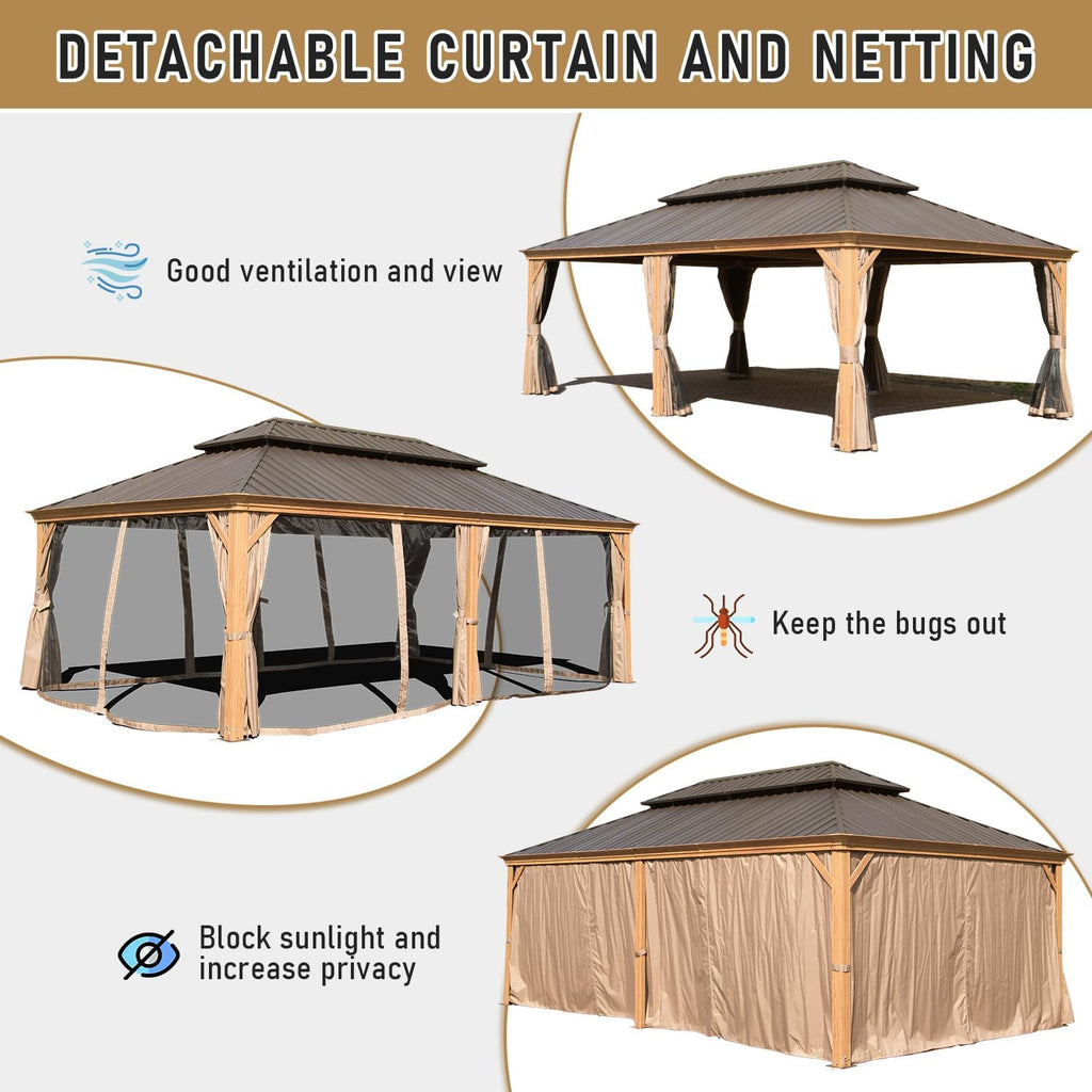 14x22FT Hardtop Gazebo