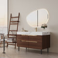 35.4" Farmhouse Free-standing Sintered Stone Bathroom Vanity