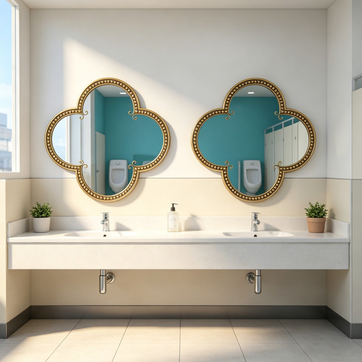 Quatrefoil Mirror - 31.5" Ornate Irregular Accent Mirrors