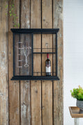 Stylish Black Wine Shelf
