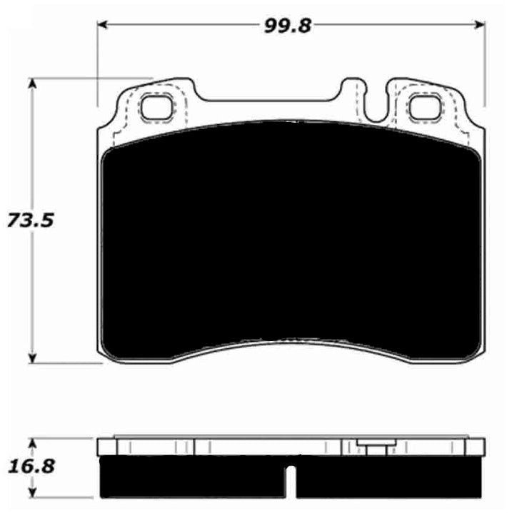 Porterfield Brake Pads for 1991 MERCEDES-BENZ 300SL