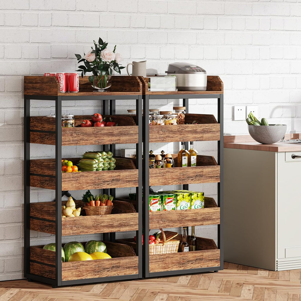 46.06” Tall 5-Tier Rustic Storage Rack