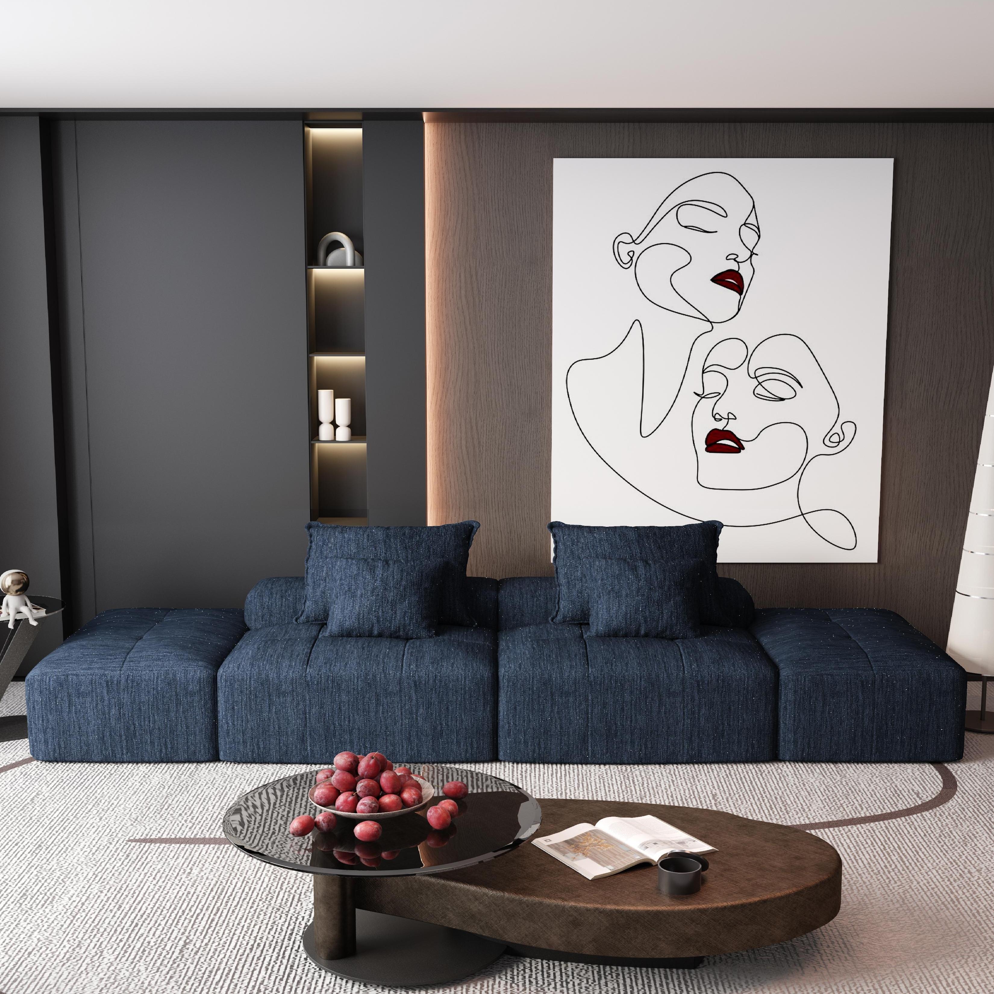 Modern Oversized Modular Sectional Sofa