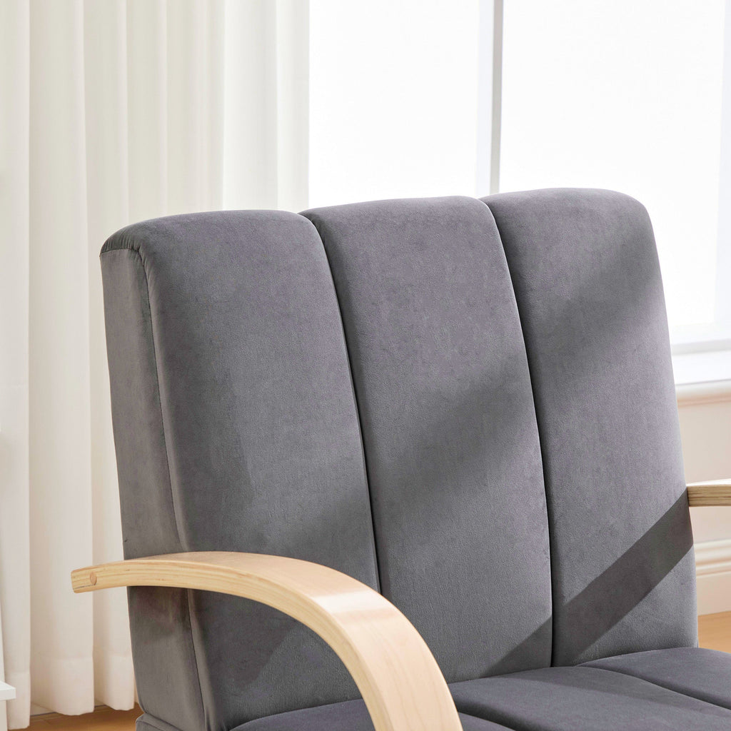 30.7"W Upholstered 360° Swivel Accent Chair
