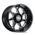 Cali Off-Road 9111 Sevenfold 20x12 / 6x139.7 BP / -51mm Offset / 106mm Hub Gloss Black Milled Wheel 9111-2283BM