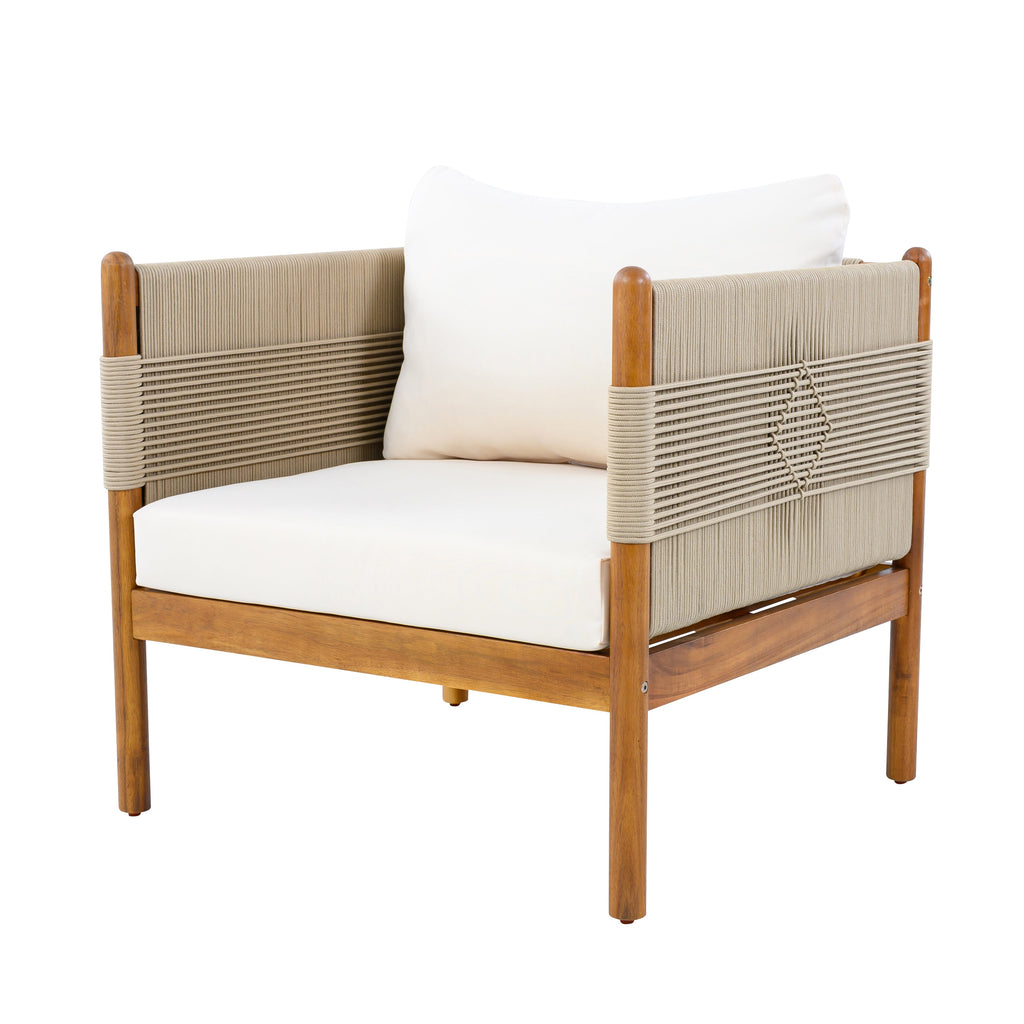 Outdoor Club Chairs (Set of 2) with Diamond-Pattern