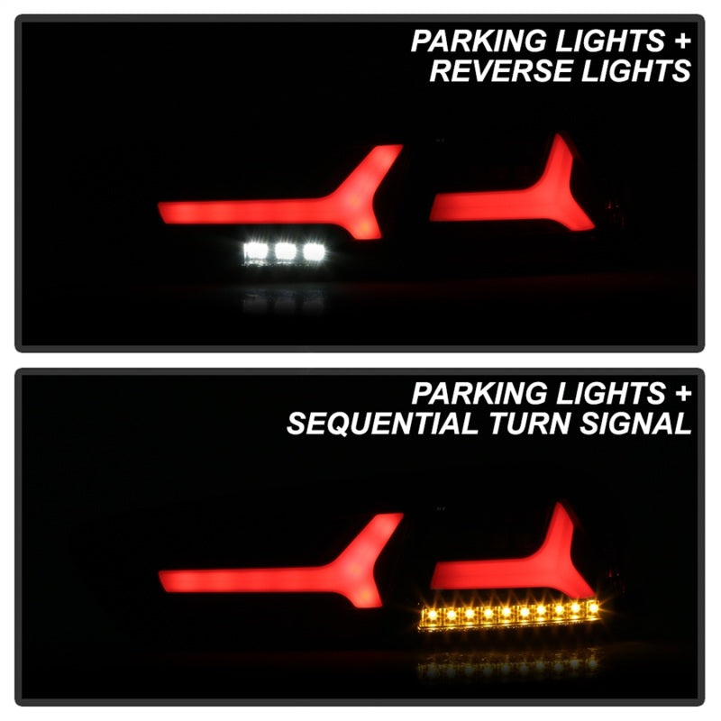 Spyder Mitsubishi Lancer/Evolution X 08-14 V2 LED Tail Lights - Black ALT-YD-ML08V2-SEQ-BK 5088130