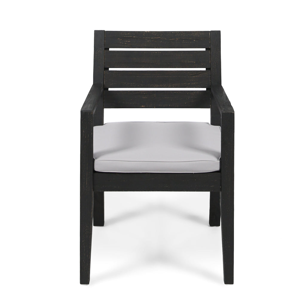Outdoor Acacia Wood 7 Piece Expandable Dining Set