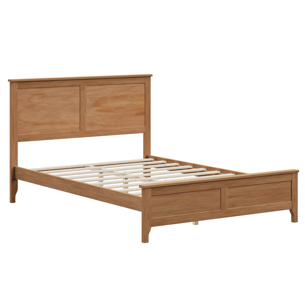 Modern Solid Wood Full Size Platform Bed