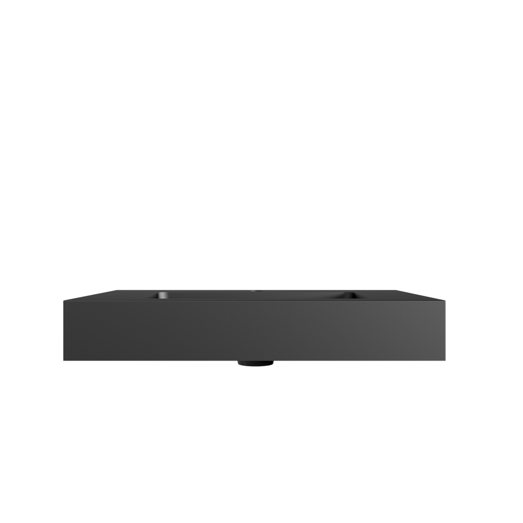 Matte Black Integrated Solid Surface Basin