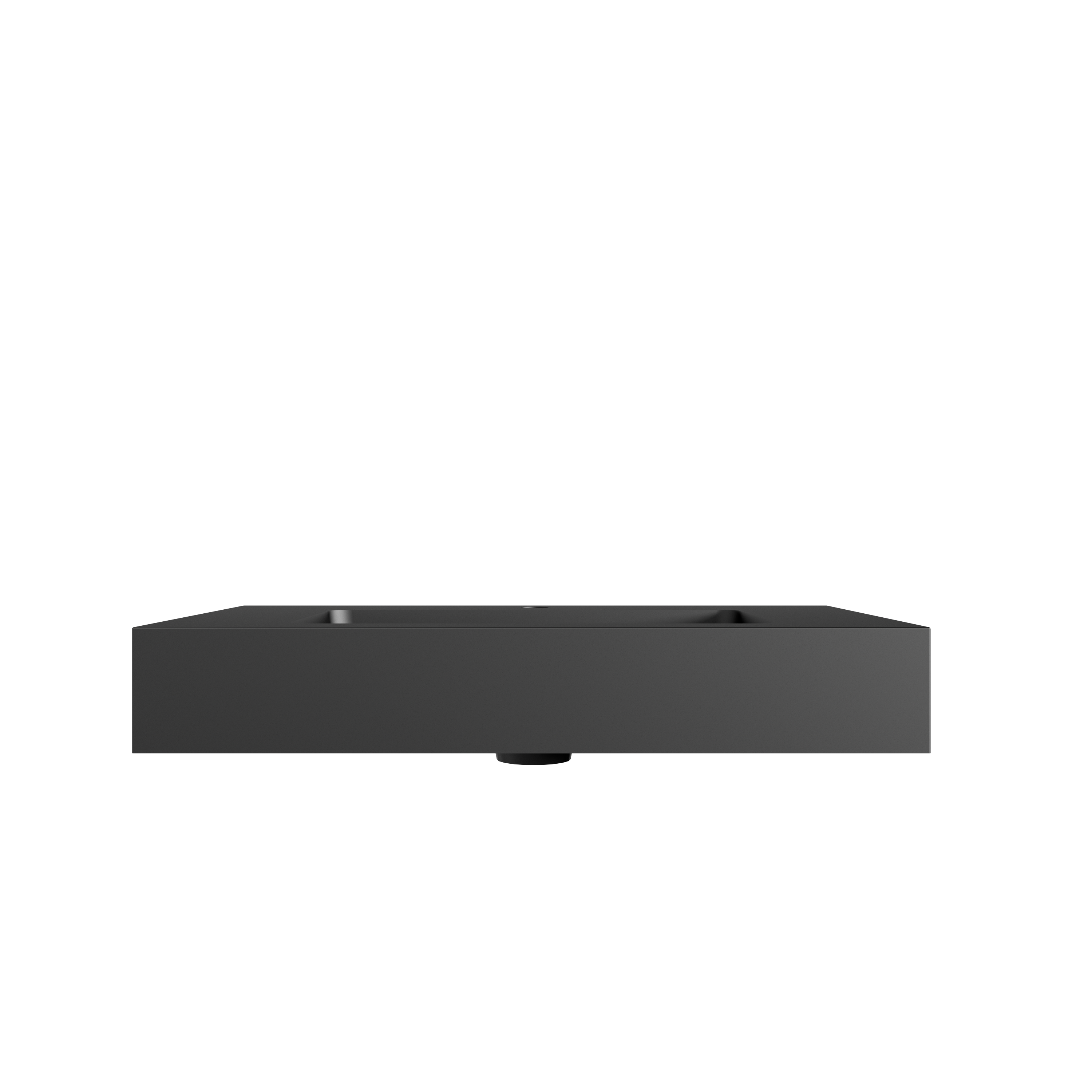 Matte Black Integrated Solid Surface Basin