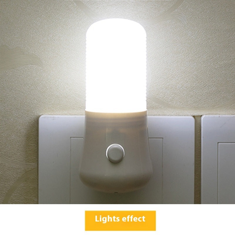 Cross-border Opening Advertising Gift Cartoon Led Small Night Lamp Plug-in Light-controlled Induction Bedroom Bedside Night Corridor Light