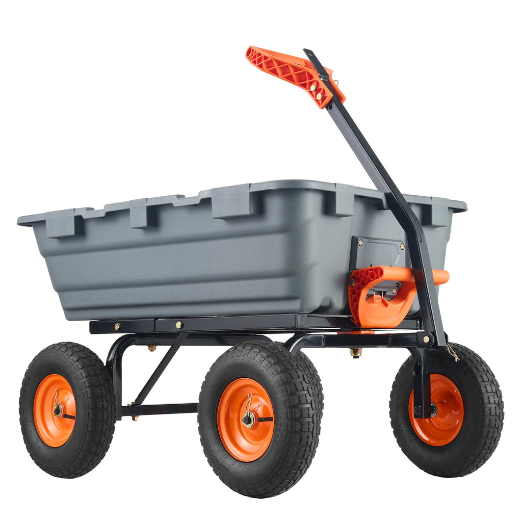 Poly Garden Dump Cart with Steel Frame