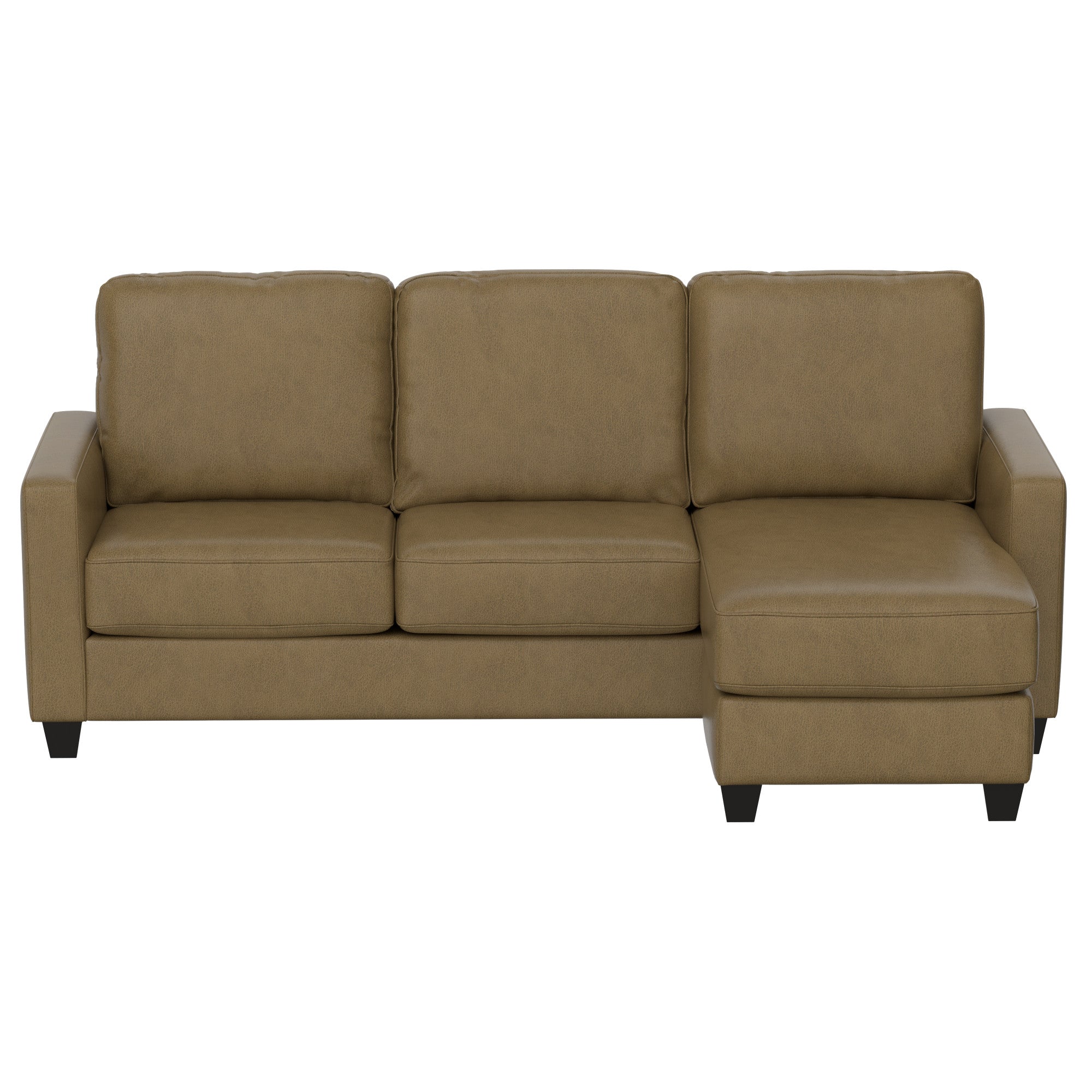 Brown 2-Piece Sofa with Chaise