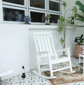 Oversized Rocking Chair with Wood-Texture
