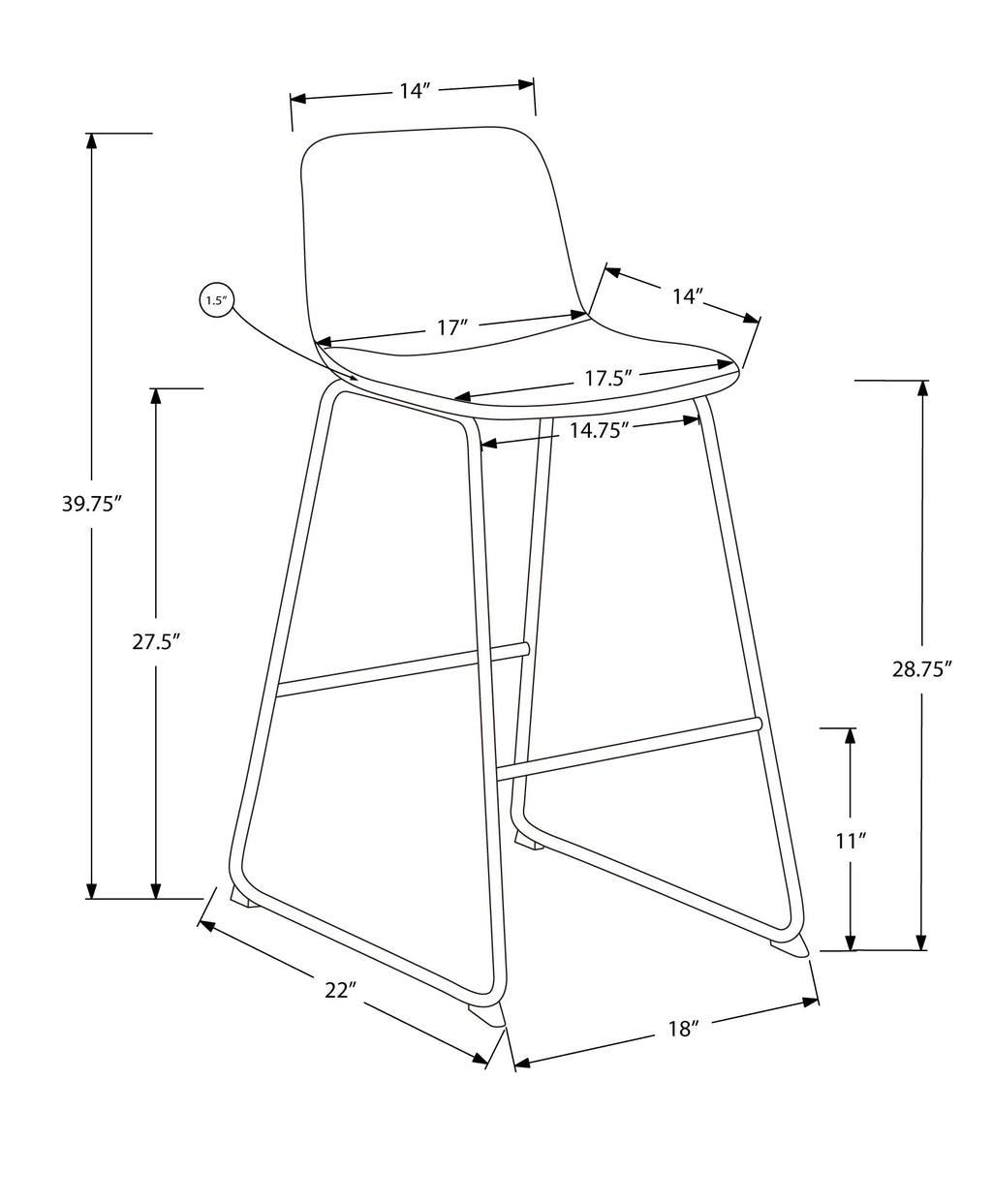 Office Chair, Bar Height, Standing, Computer Desk, Work