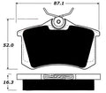 Porterfield Brake Pads for 2015 VOLKSWAGEN BEETLE R-Line w/TWR Rear Calipers w/o Sensor