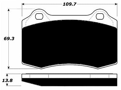 Porterfield Brake Pads for 2012 DODGE CHARGER SUPER BEE 6.4L HEMI SRT-8