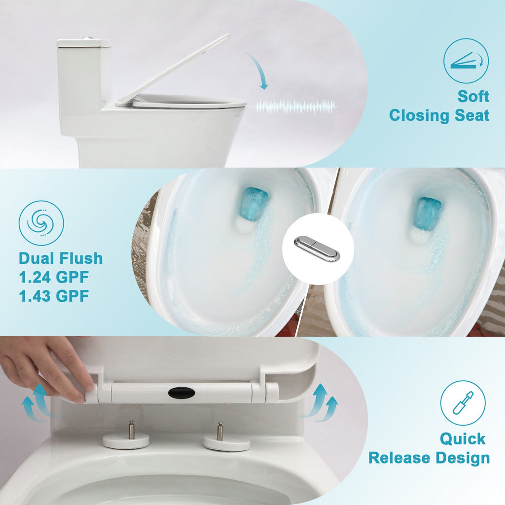 Ceramic One Piece Toilet for Bathroom