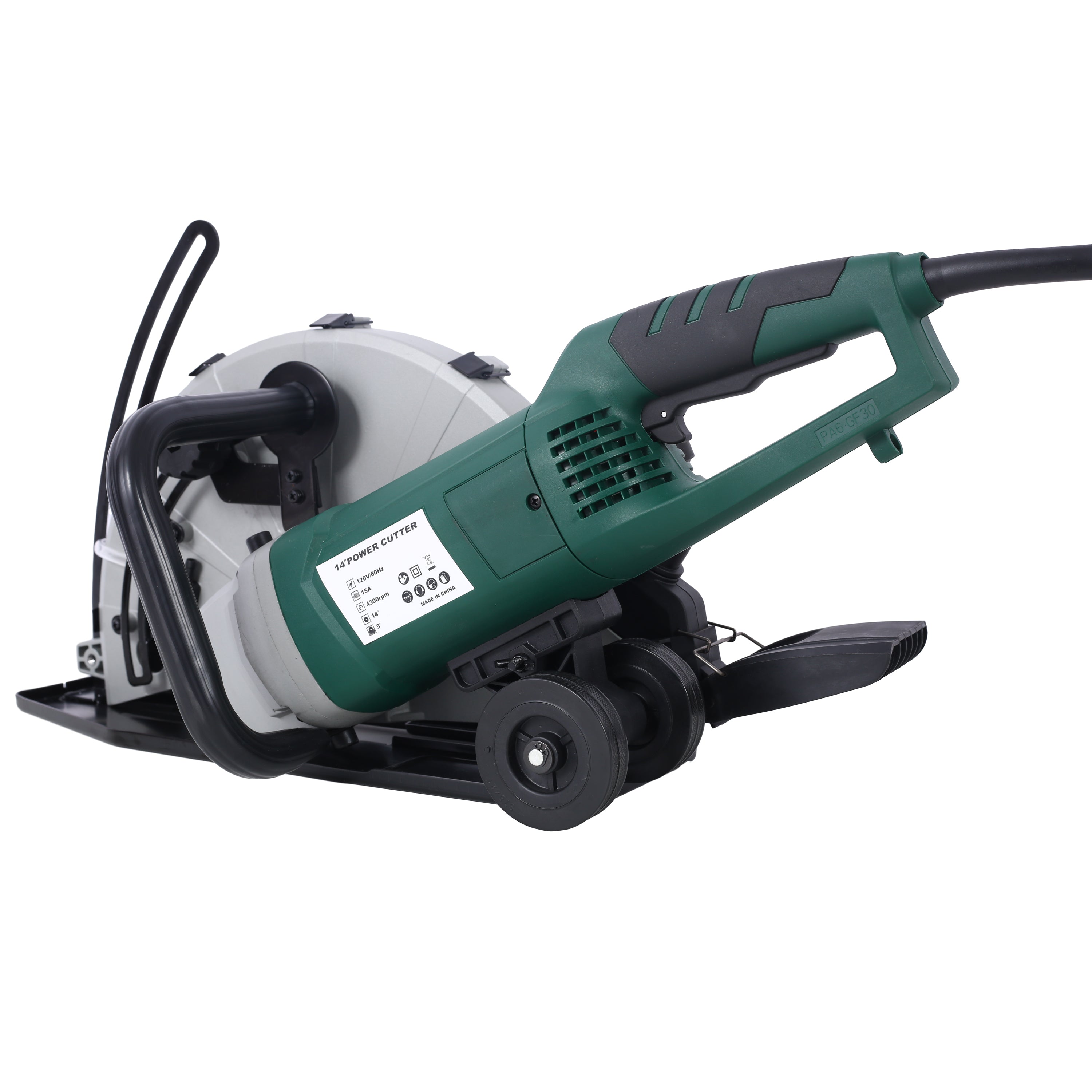 Portable 14" Wet/Dry Electric Corded Concrete Saw