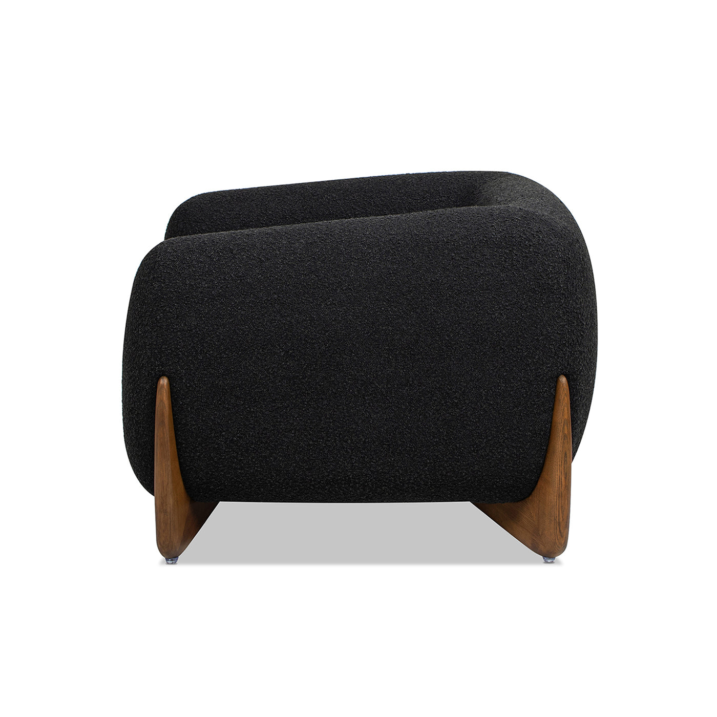 Alpine 44" Sherpa Arm Chair, Ebony