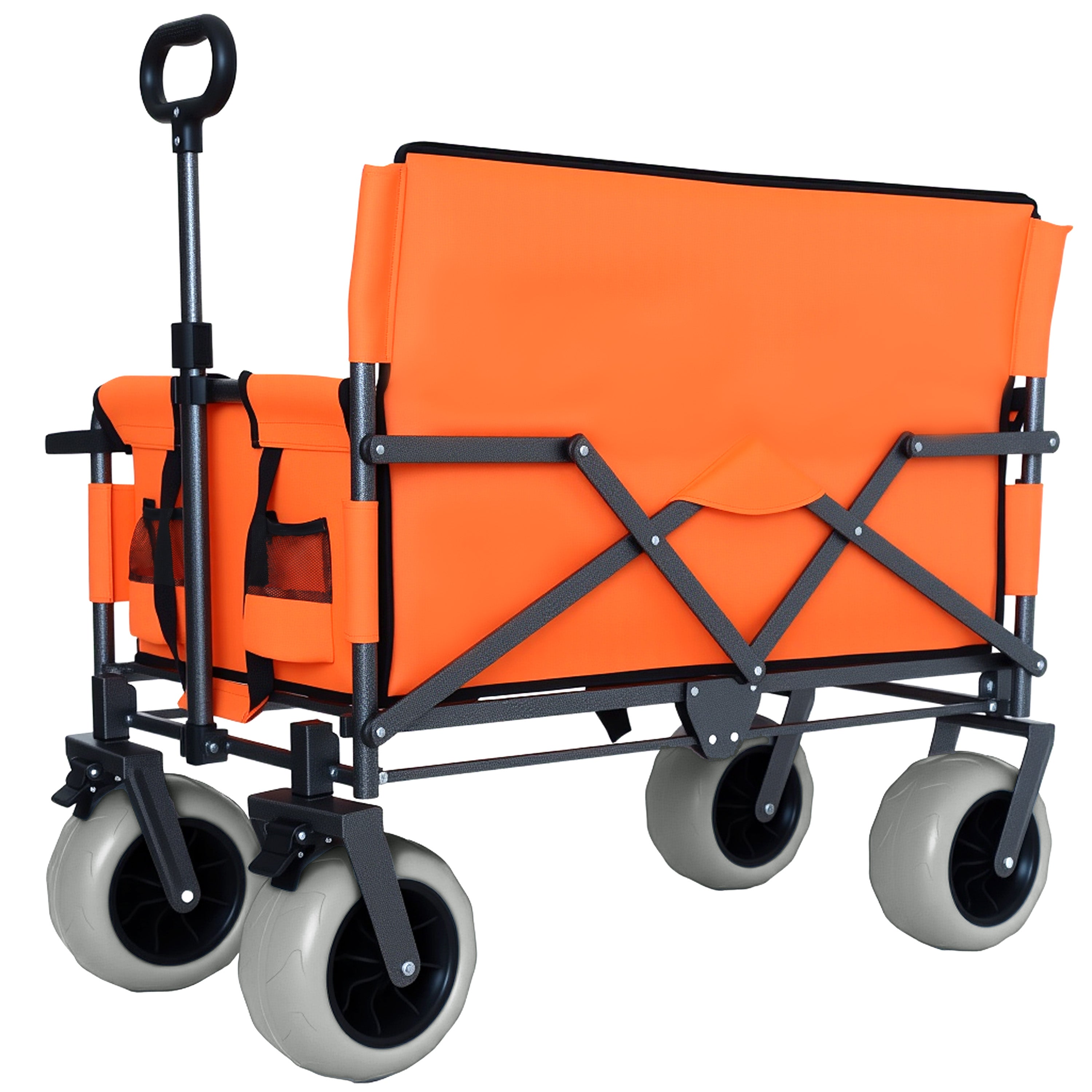 3-in-1 Folding Wagon with Bench Seat & Tabletop