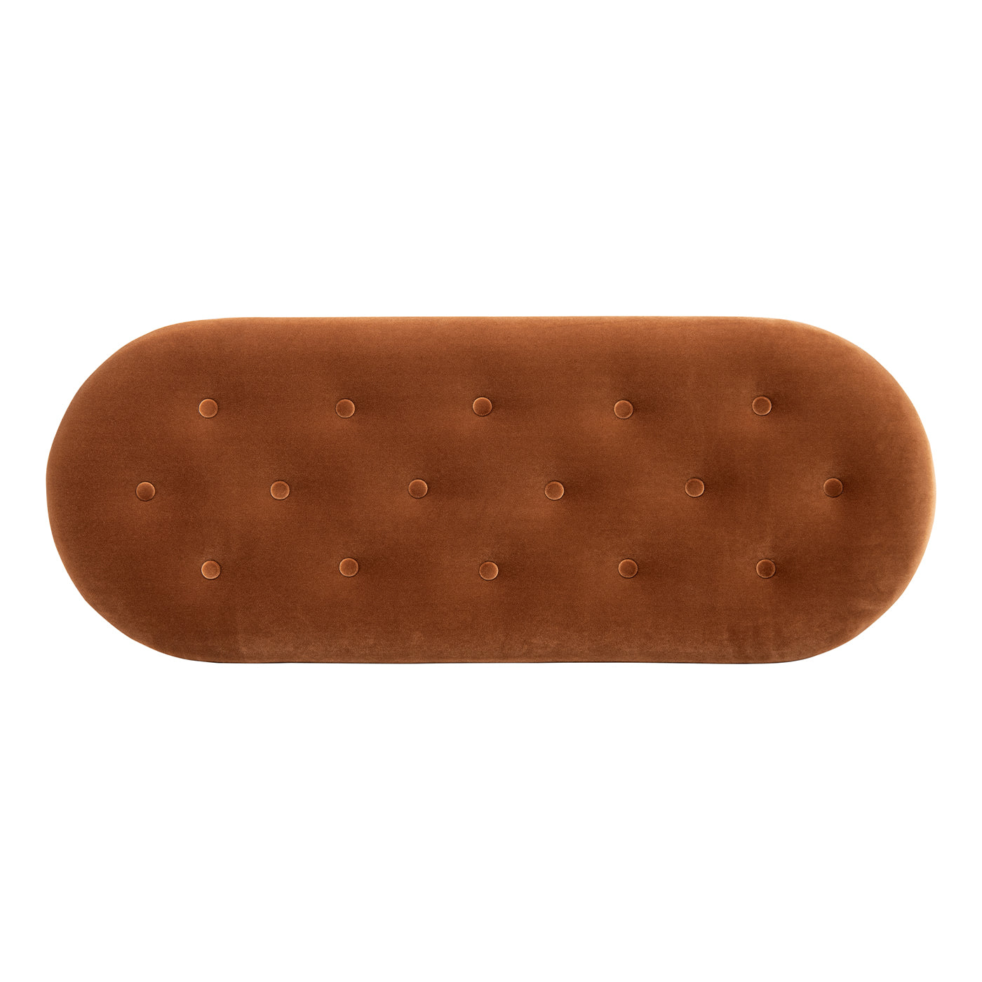 Melinda 48.5" Oval Tufted Bullion Fringe Storage Bench
