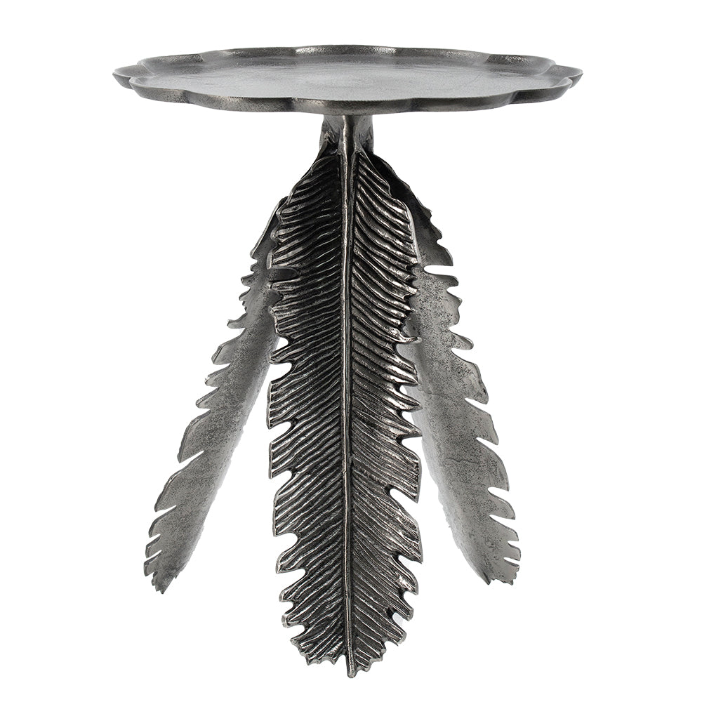 16.9 x 16.9 x 19.7 Leaf Side Table