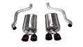 Corsa Performance 09-13 Chevrolet Corvette C6 6.2L V8 Black Sport Axle-Back Exhaust
