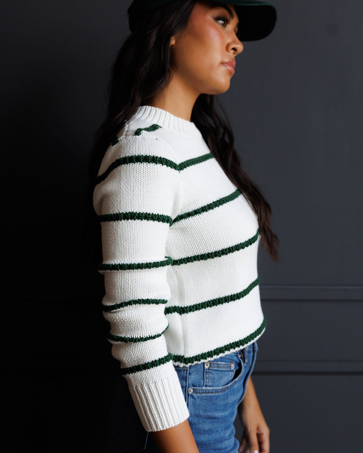 Stitch Stripe Crew