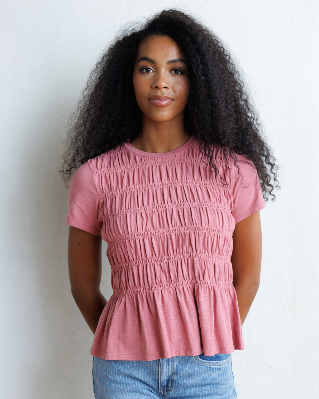 Smocked Tee