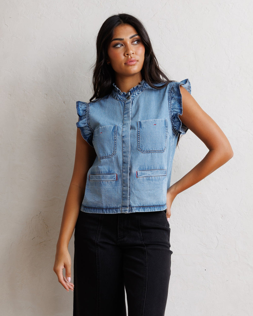 Day To Day Denim Vest