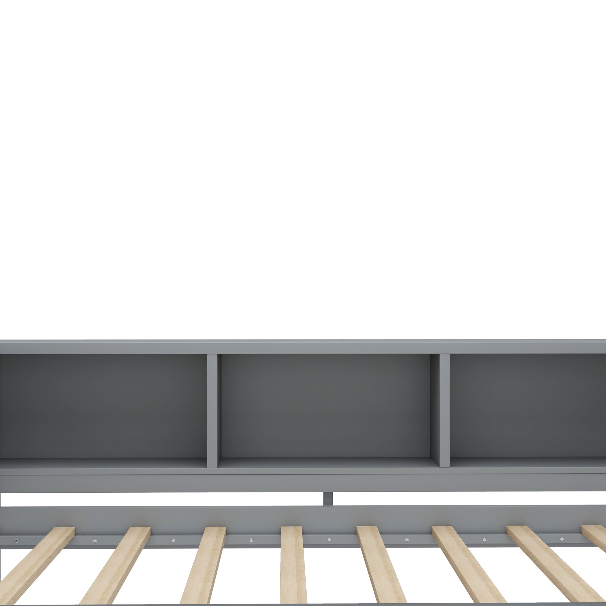 Twin Size Daybed with Trundle, Wood Frame and Storage