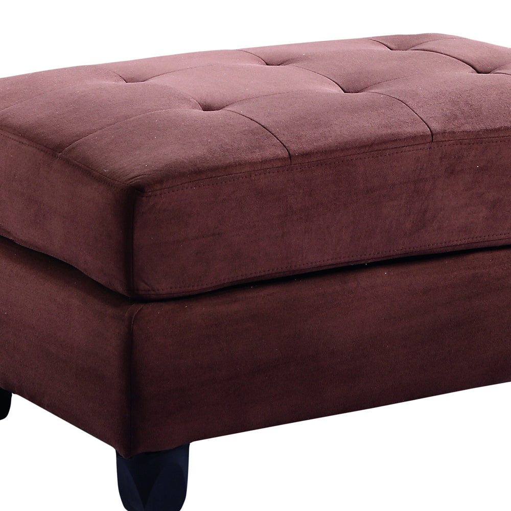 Chic Chocolate Lounge Ottoman