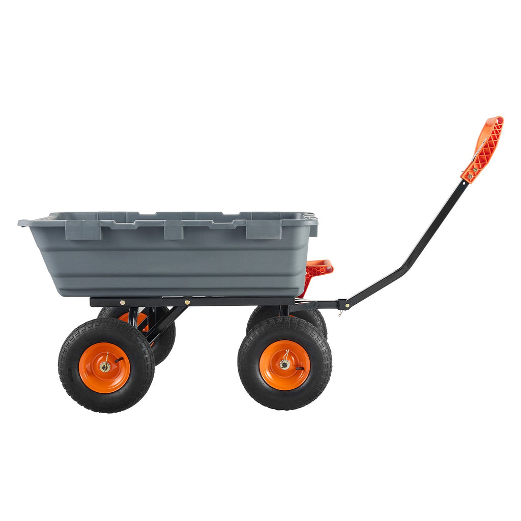 Poly Garden Dump Cart with Steel Frame