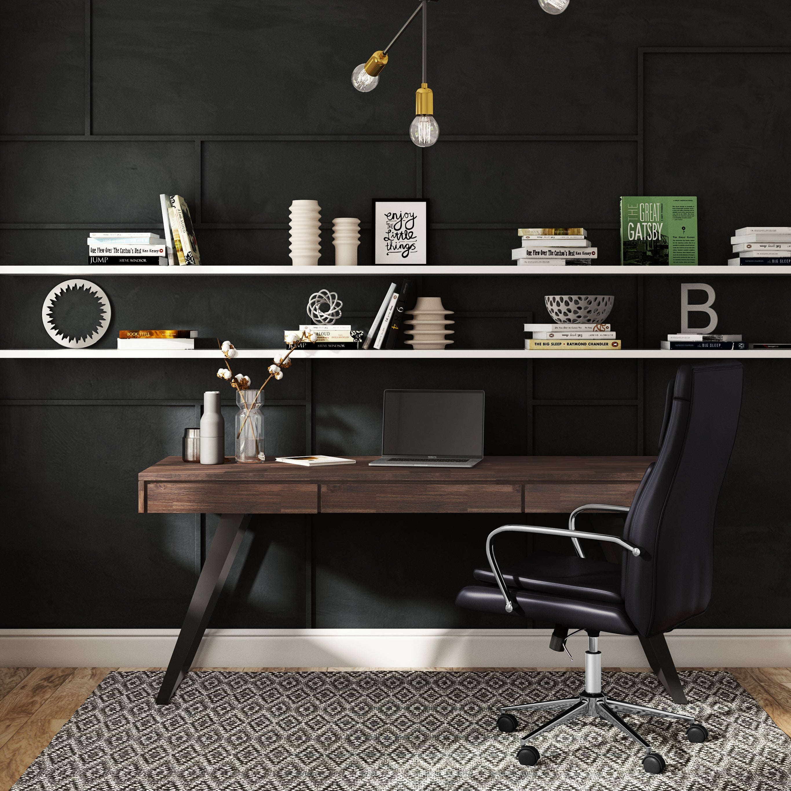 Lowry - Large Desk - Distressed