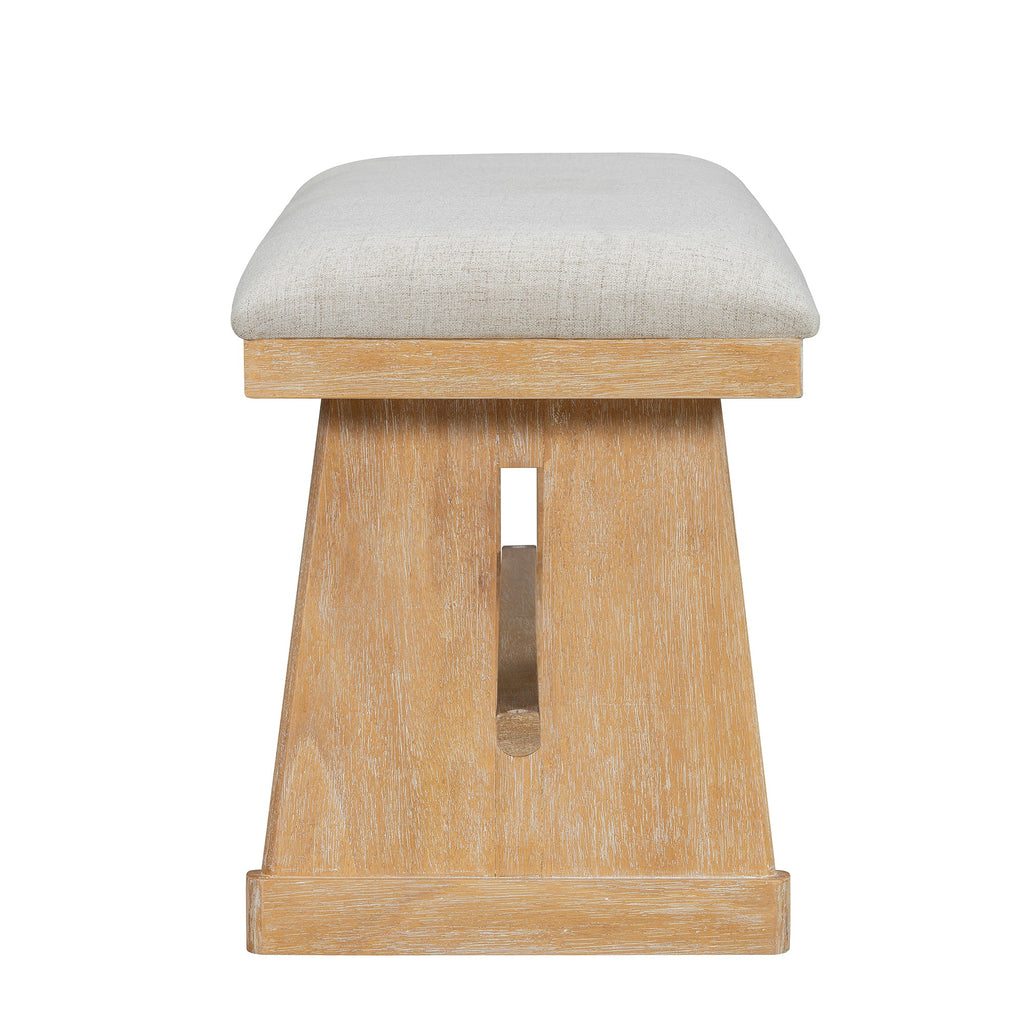 TREXM 6-Piece Rustic Farmhouse Dining Table Set