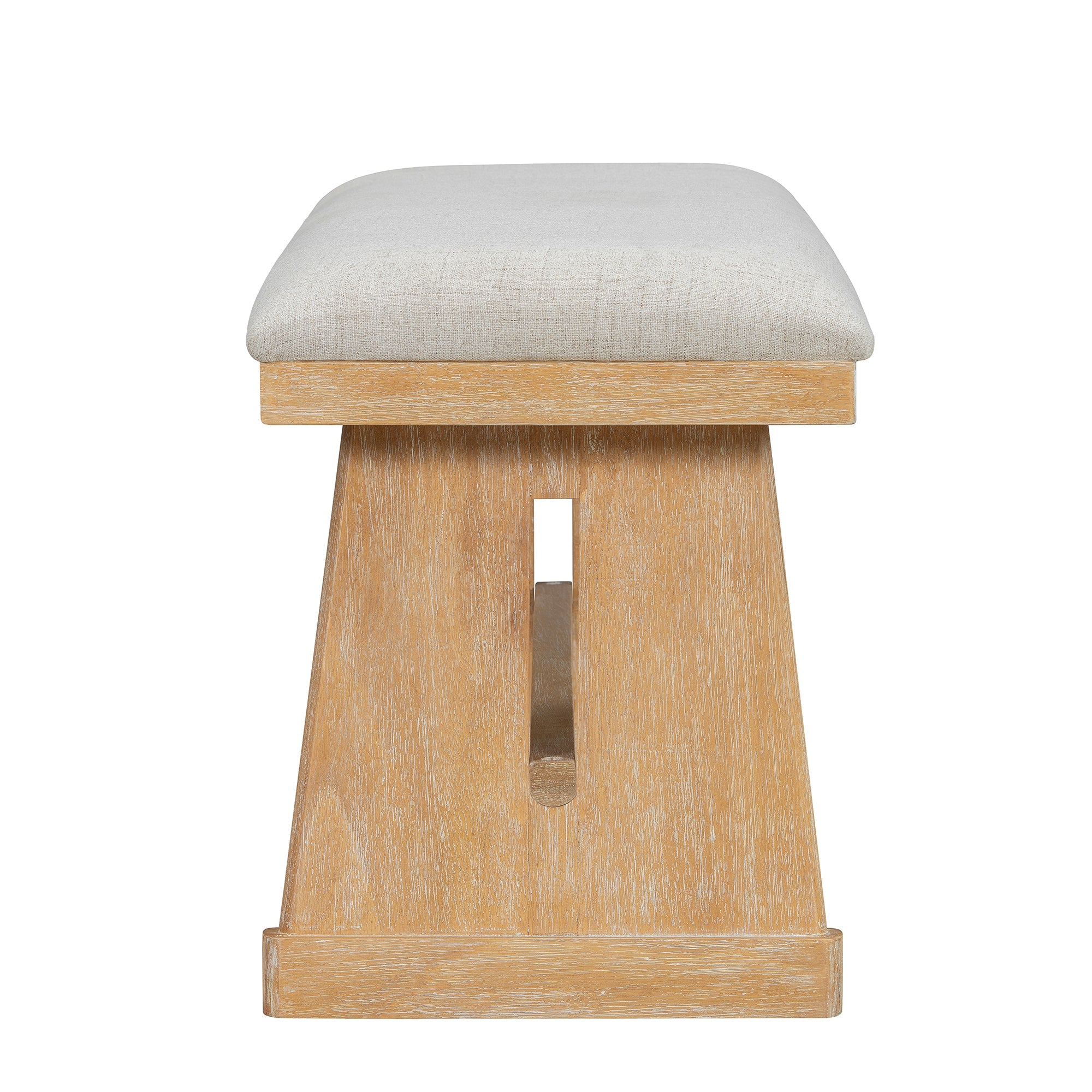 TREXM 6-Piece Rustic Farmhouse Dining Table Set