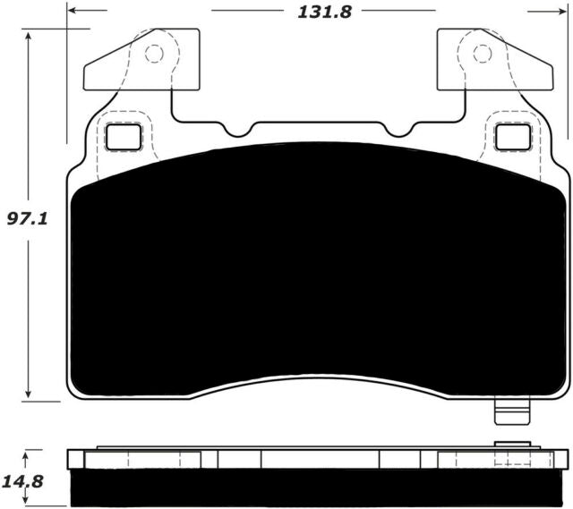 Porterfield Brake Pads for 2017 CADILLAC CTS Performance Brakes 345MM AWD