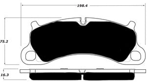 Porterfield Brake Pads for 2016 PORSCHE 911 Carrera S w/Iron Disc