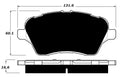 Porterfield Brake Pads for 2014 FORD FIESTA- Rear Disc