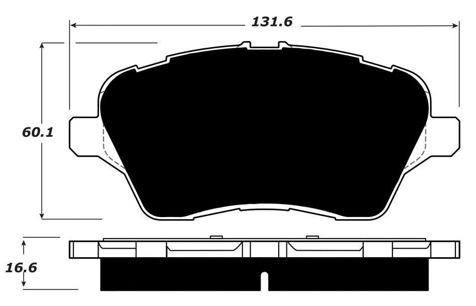Porterfield Brake Pads for 2017 FORD FIESTA- Rear Disc