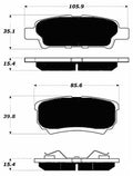 Porterfield Brake Pads for 2015 MITSUBISHI Lancer SE 2.4L