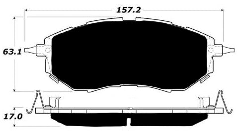 Porterfield Brake Pads for 2008 SUBARU LEGACY SEDAN 2.5 GT