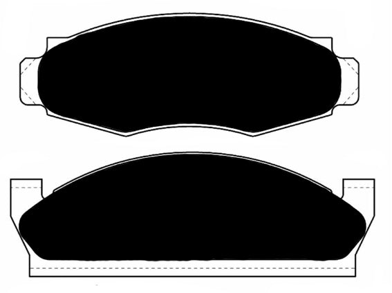 Porterfield Brake Pads for 1978 AMC AMX