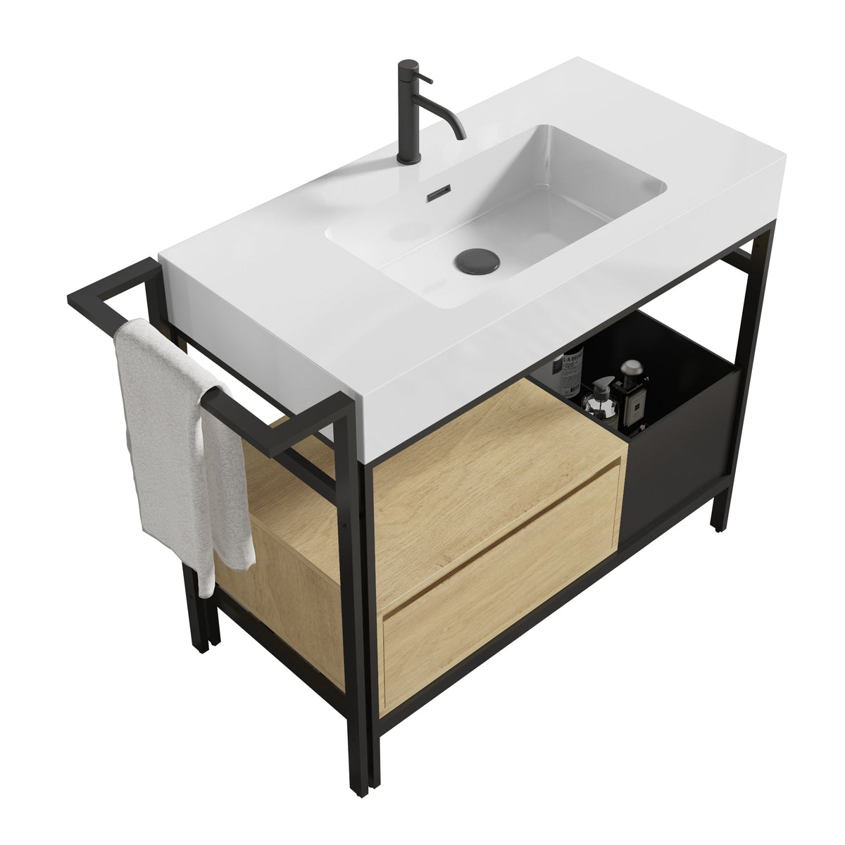 Forte 36" Industrial Style Modular Bathroom Vanity