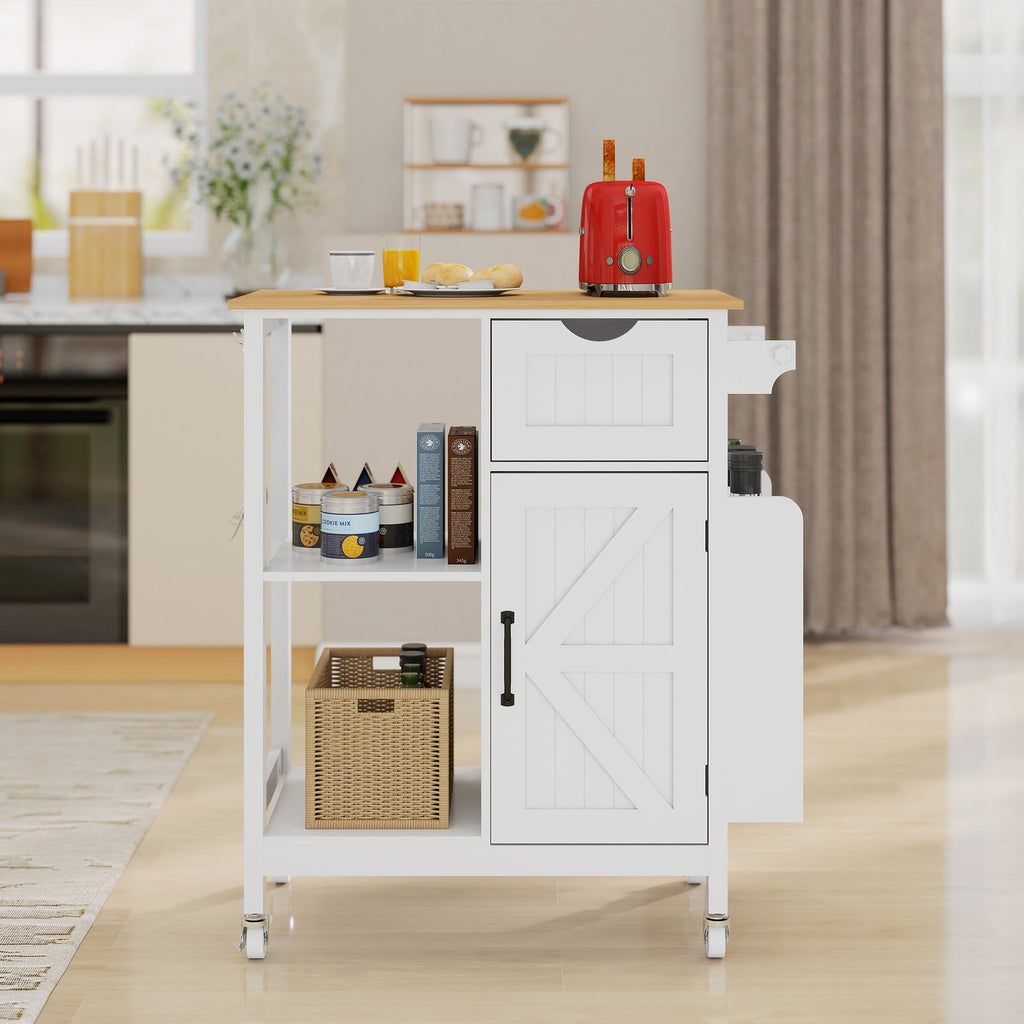 Kitchen Island Cart with Mobile Storage