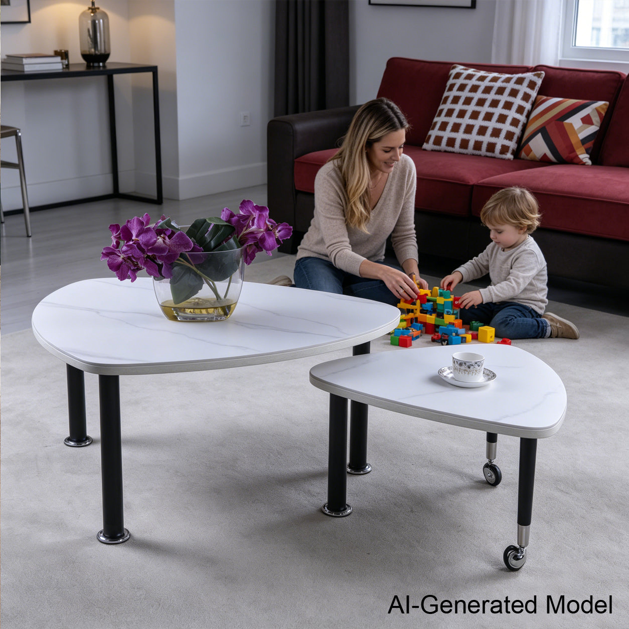 360 Degree Rotatable Coffee Table