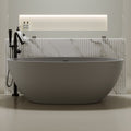67'' Freestanding Bathtub Resin Stone Soaking Bathtub